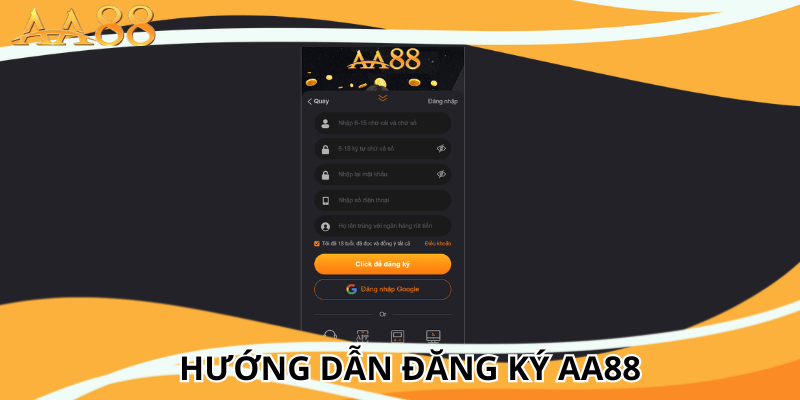 hướng dẫn đăng ký aa88