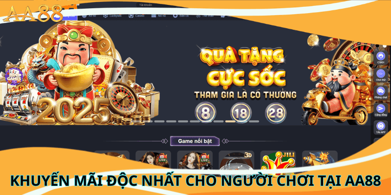 Khuyến mãi độc nhất cho người chơi tại AA88