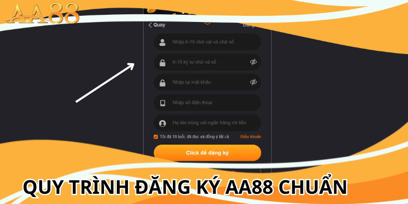 Quy trình đăng ký AA88 chuẩn 